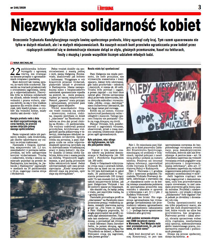 Niezwykła solidarność kobiet T nr 1962